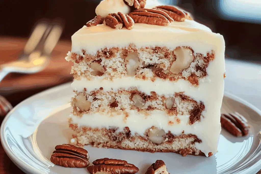 Butter Pecan Cake with Cream Cheese Frosting