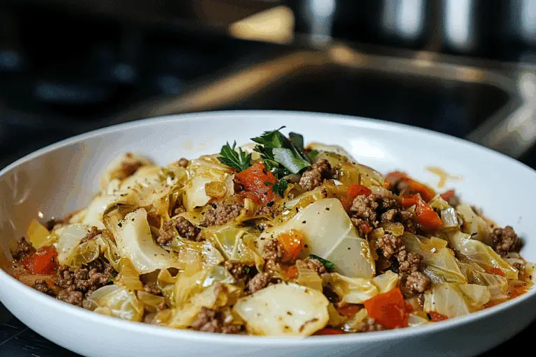 Cabbage & Ground Beef