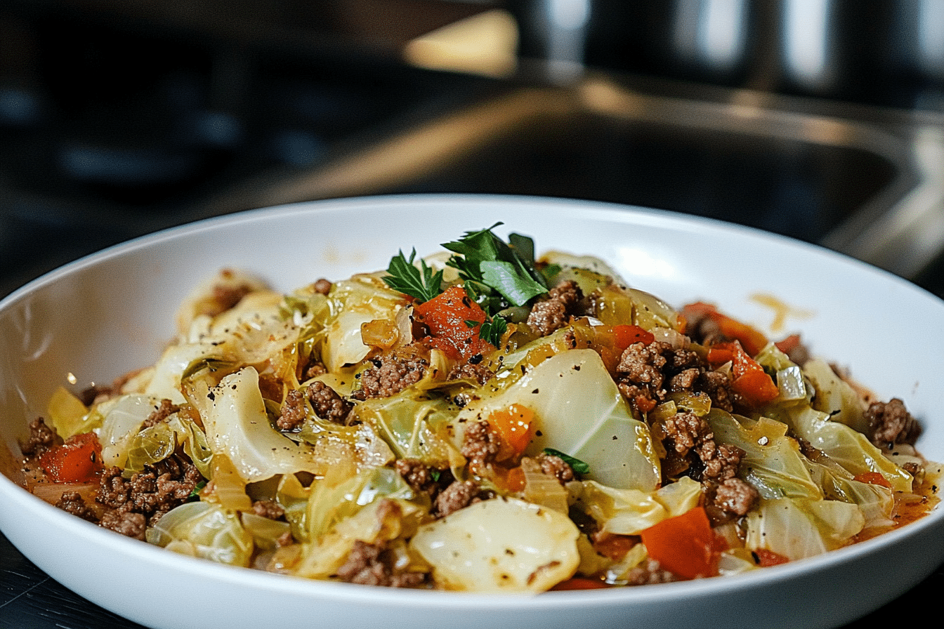 Cabbage & Ground Beef