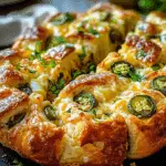 Cheddar Jalapeño Pull Apart Bread