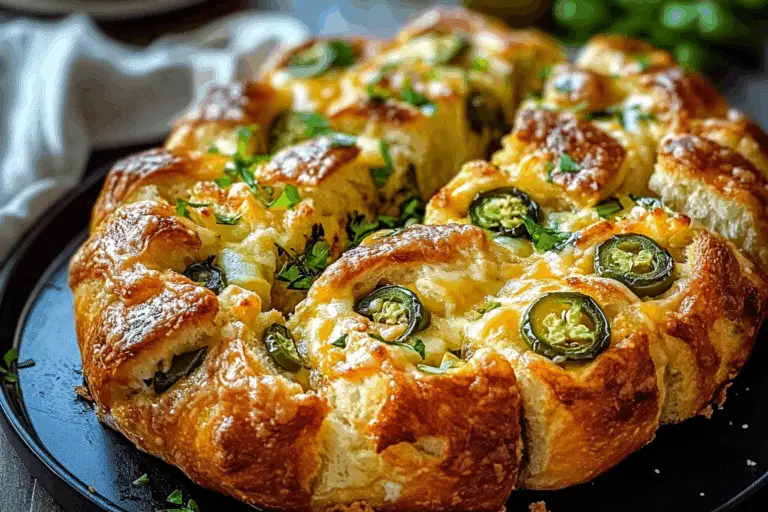 Cheddar Jalapeño Pull Apart Bread