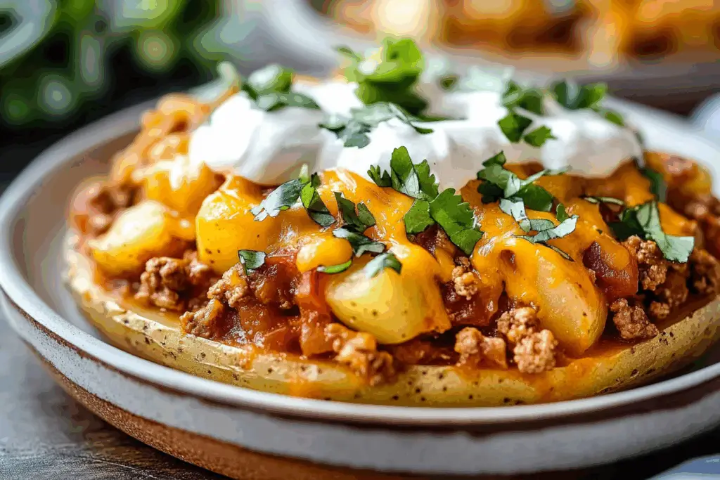 Cheesy Taco Potatoes
