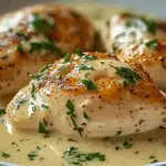 Chicken in Boursin Sauce with Garlic & Fine Herbs