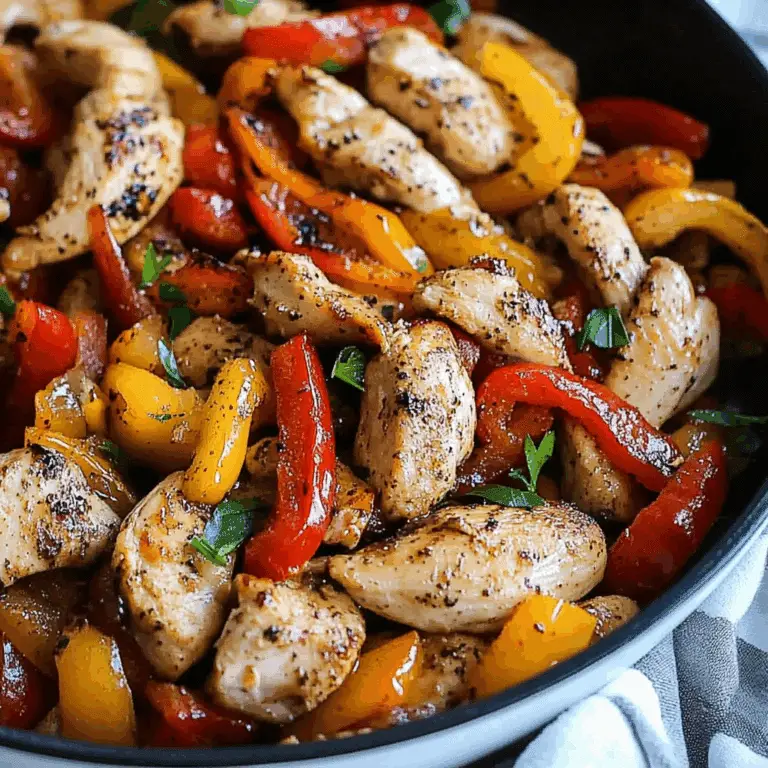 Chicken & Peppers Recipe