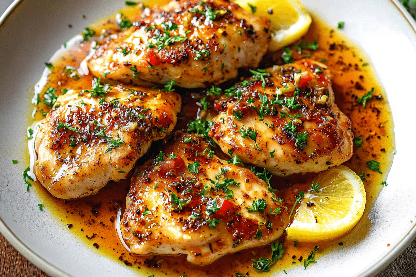Chicken Tenders in a Cajun Lemon Butter Sauce