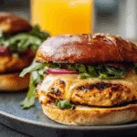 Chipotle Cheddar Chicken Burgers