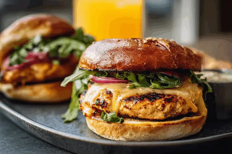 Chipotle Cheddar Chicken Burgers