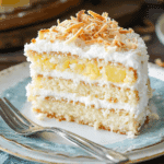 Classic Coconut Cake with Pineapple Filling