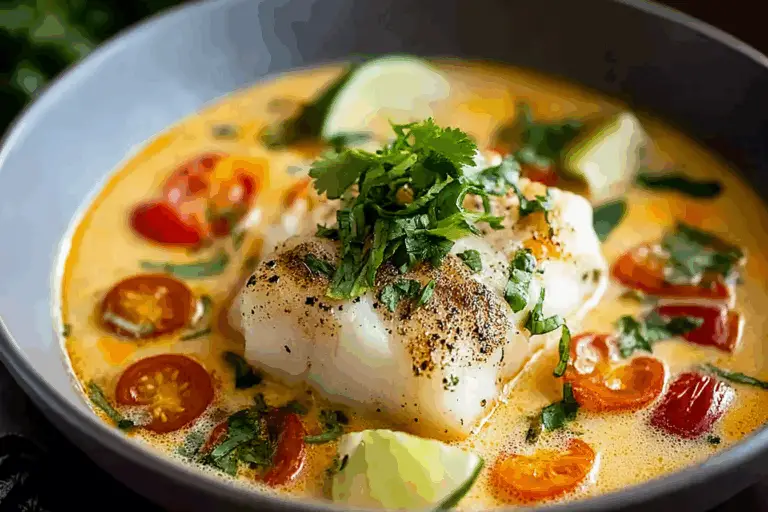 Coconut Lime Fish Soup