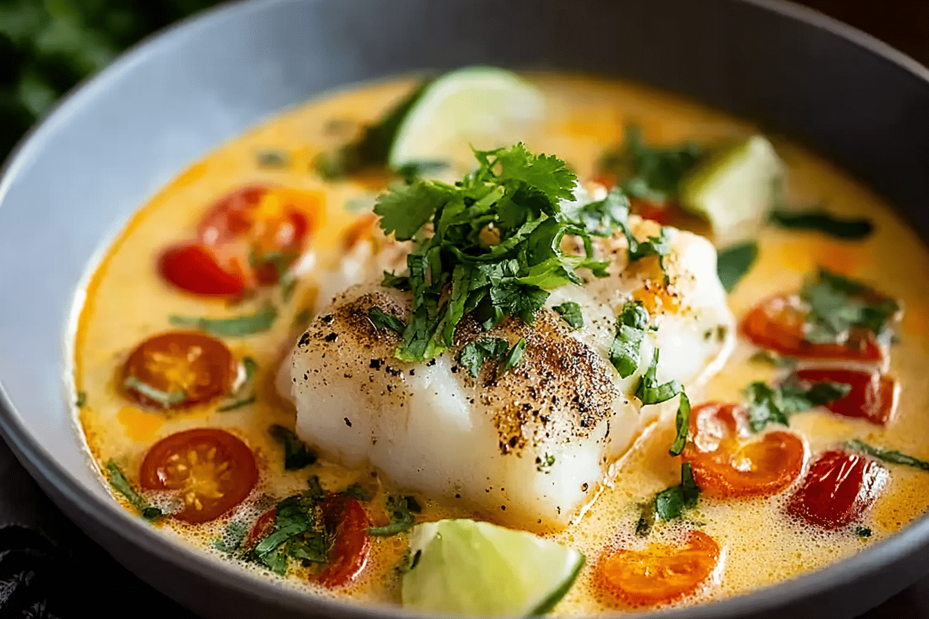Coconut Lime Fish Soup