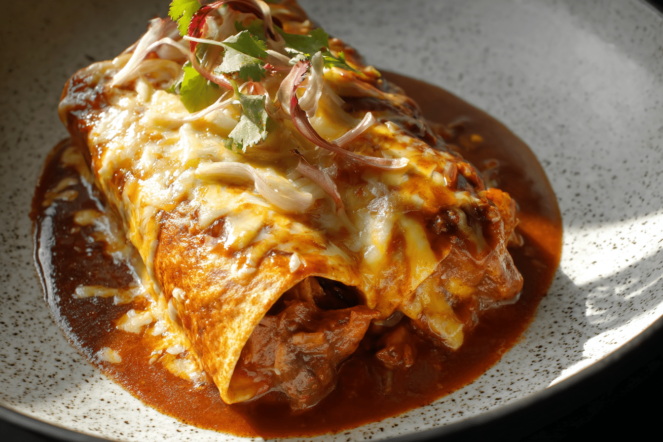 Creamy Chile Colorado Burritos