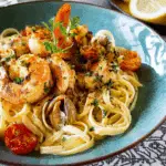 Creamy Garlic Seafood Pasta