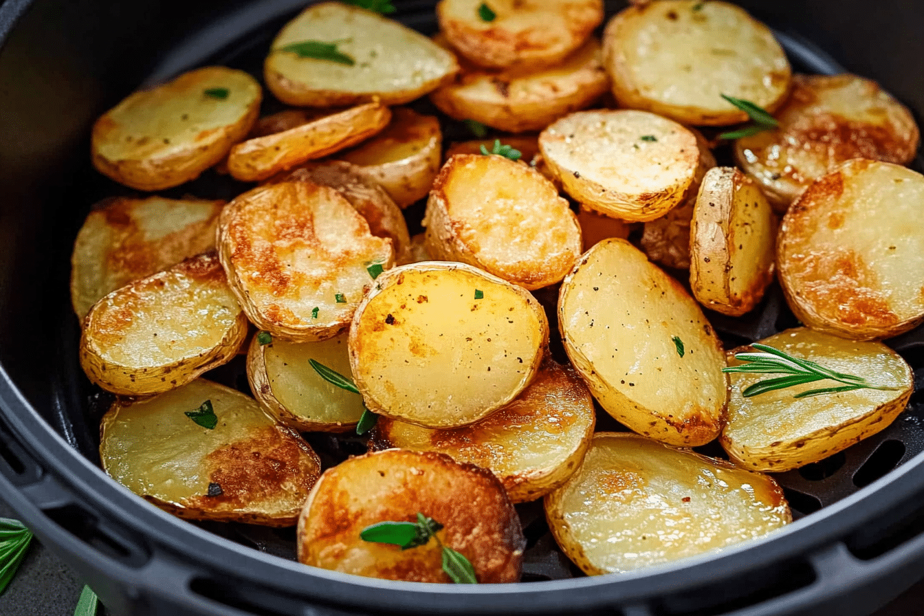 Crispy Air Fryer Sliced Potatoes