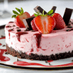 Decadent Strawberry Chocolate Fantasy Ice Cream Cake