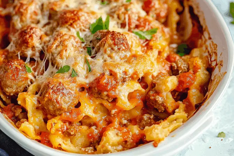 Dump & Bake Meatball Casserole