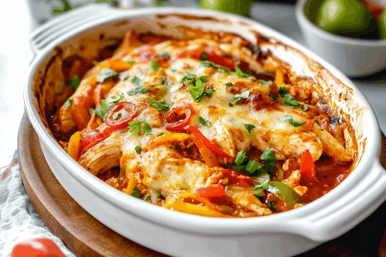 Fajita Chicken Casserole Bake