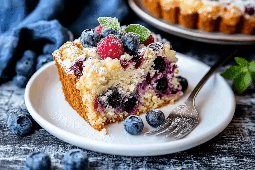 Fruit and Cream Cheese Coffee Cake