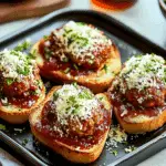 Garlic Bread Meatball Sandwiches