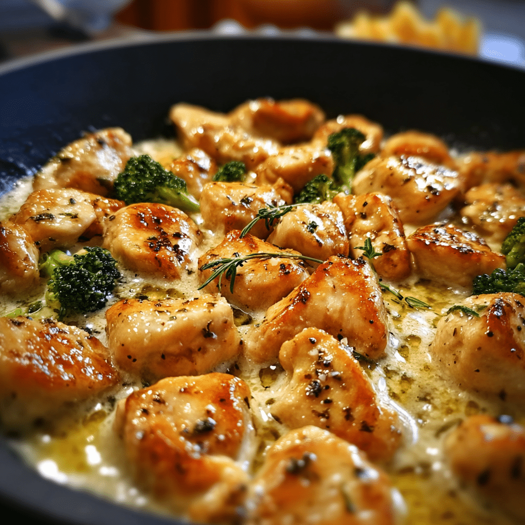 Creamy Garlic Parmesan Tortellini with Chicken & Broccoli