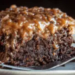 German Chocolate Poke Cake