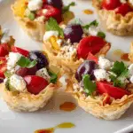 Greek Salad Phyllo Cups