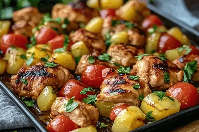 Hawaiian Chicken Sheet Pan