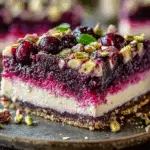 Heavenly Cherry Pistachio Cheesecake Bars