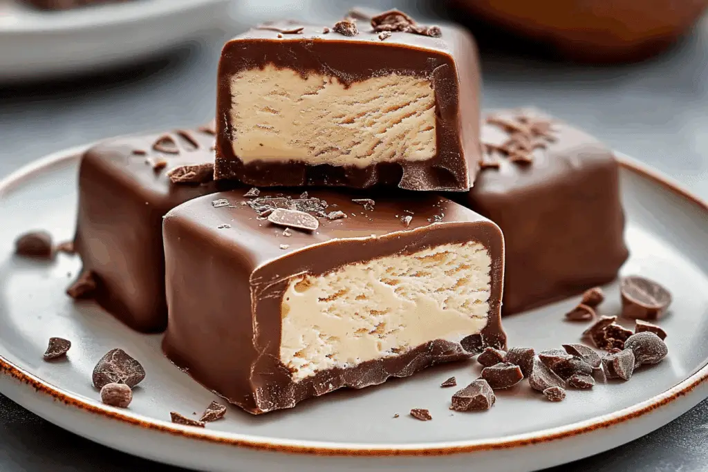 Homemade Chocolate-Covered Ice Cream Bars