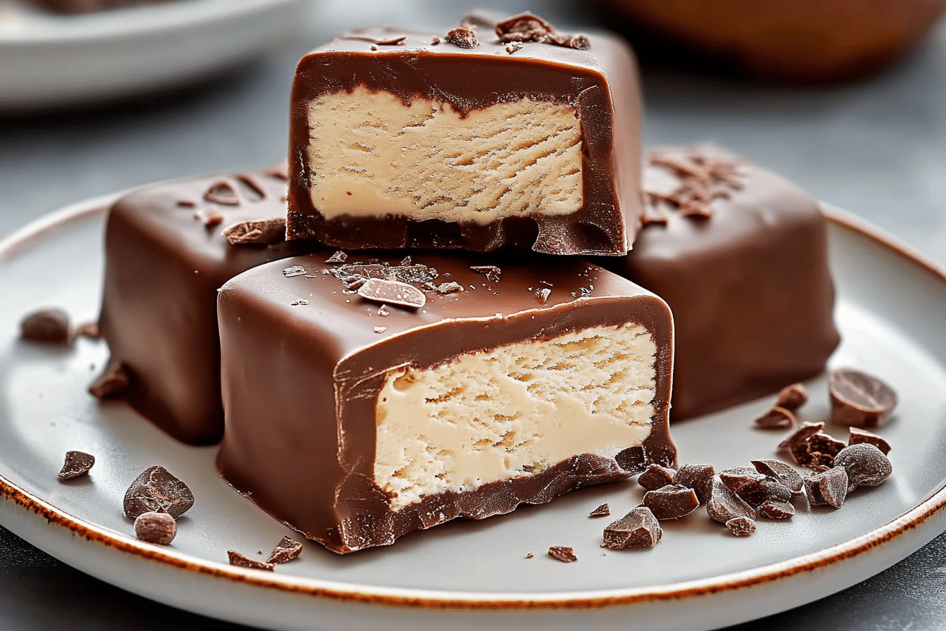 Homemade Chocolate-Covered Ice Cream Bars