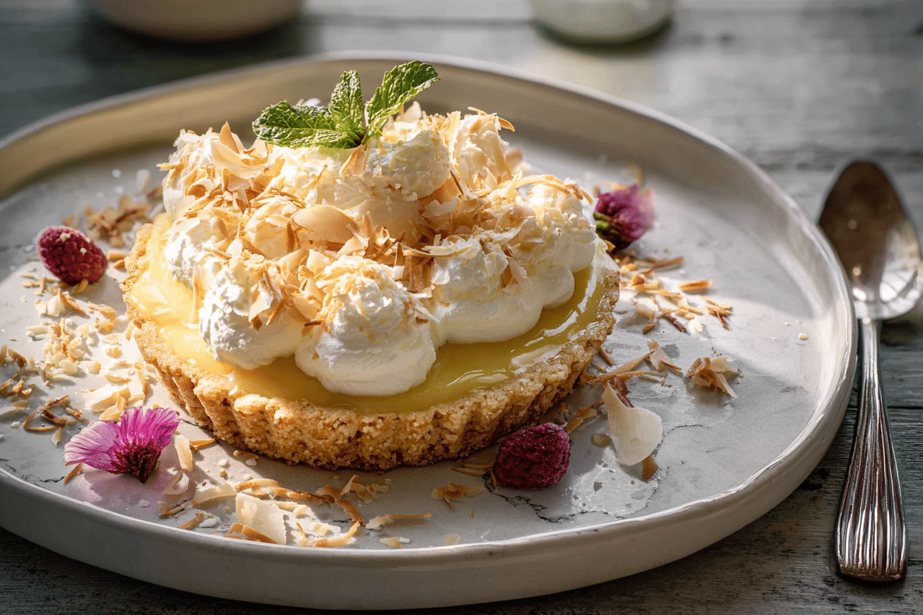Lemon Sugar Coconut Cream Pie