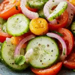 Marinated Cucumber Tomato & Onion Salad