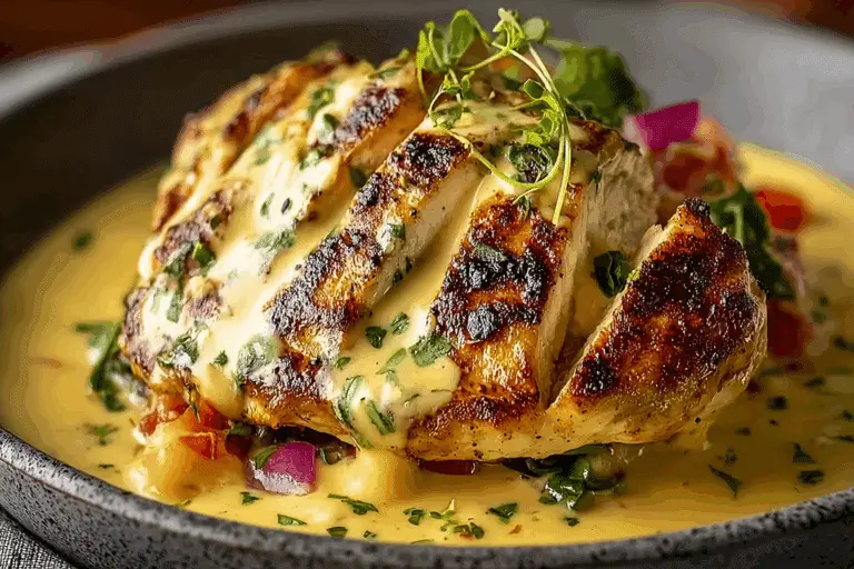 Mexican Chicken with Cheese Sauce