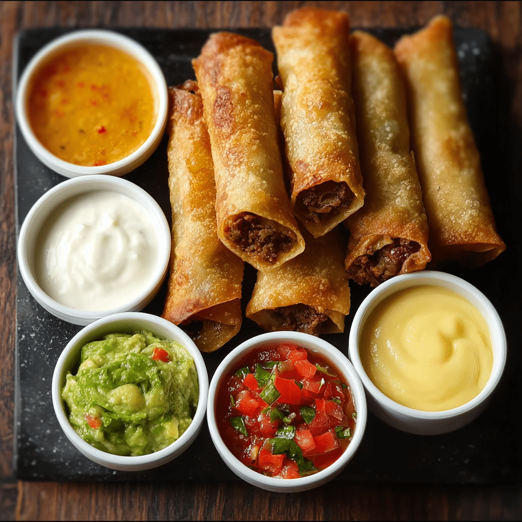 Dipping sauces for Nacho Egg Rolls
