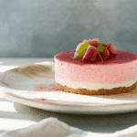 No Bake Rhubarb Cheesecake