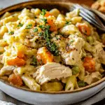 One Pot Creamy Chicken Pot Pie Pasta