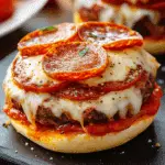 Pizza Burger Pepperoni Mozzarella