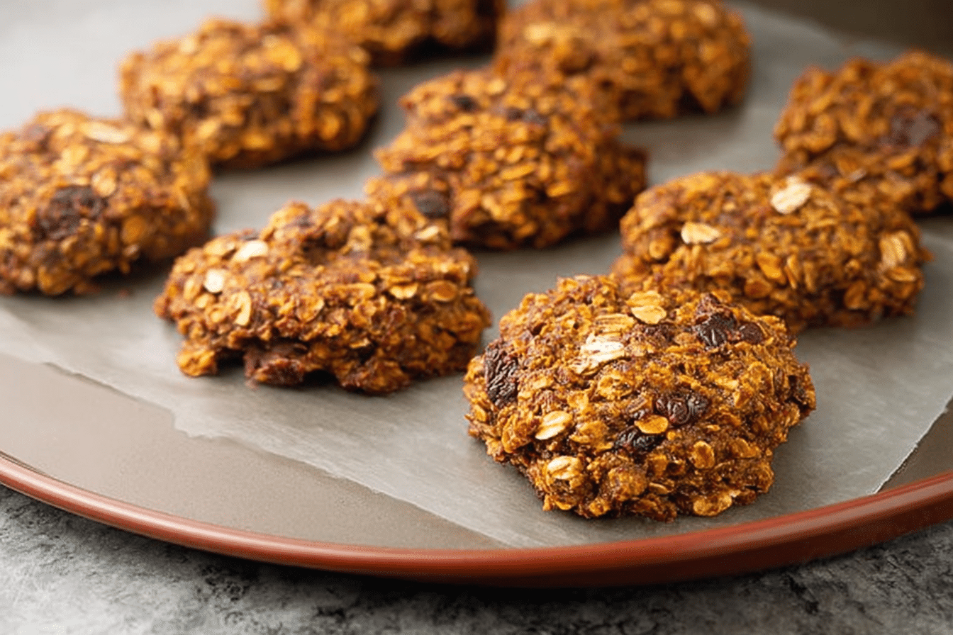 Pumpkin Oat Breakfast Cookies
