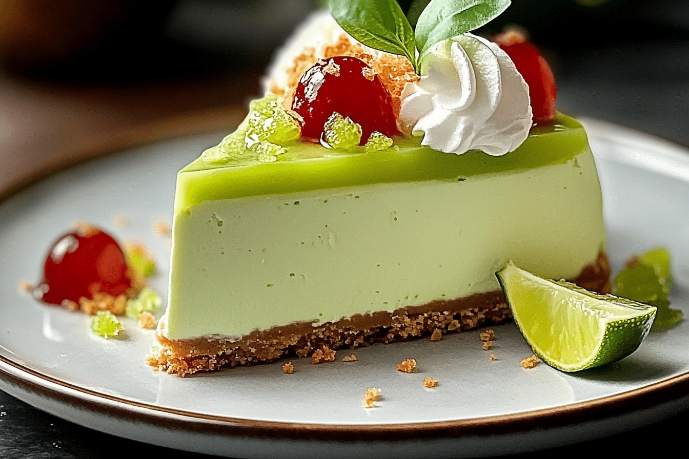 Refreshing Lime Mousse Cheesecake