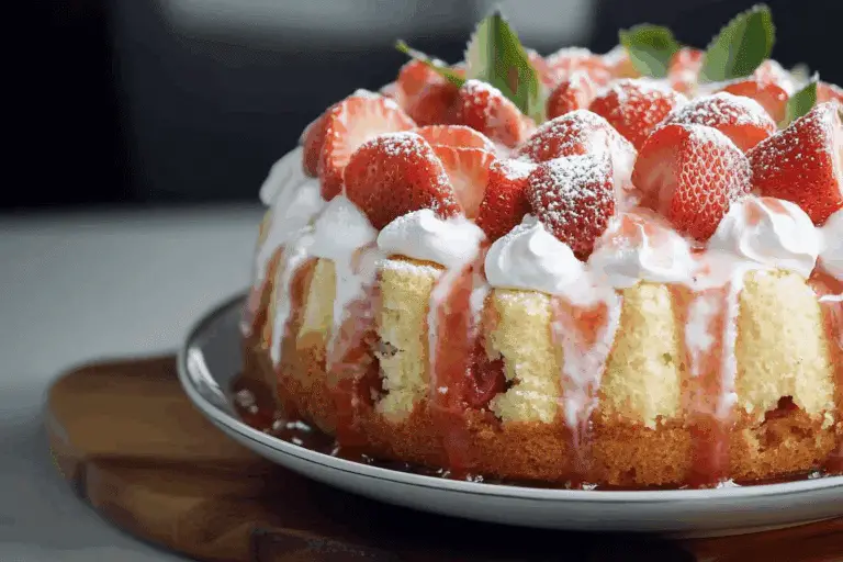 Southern Strawberry Punch Bowl Cake