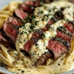 Steak Gorgonzola Alfredo Delight