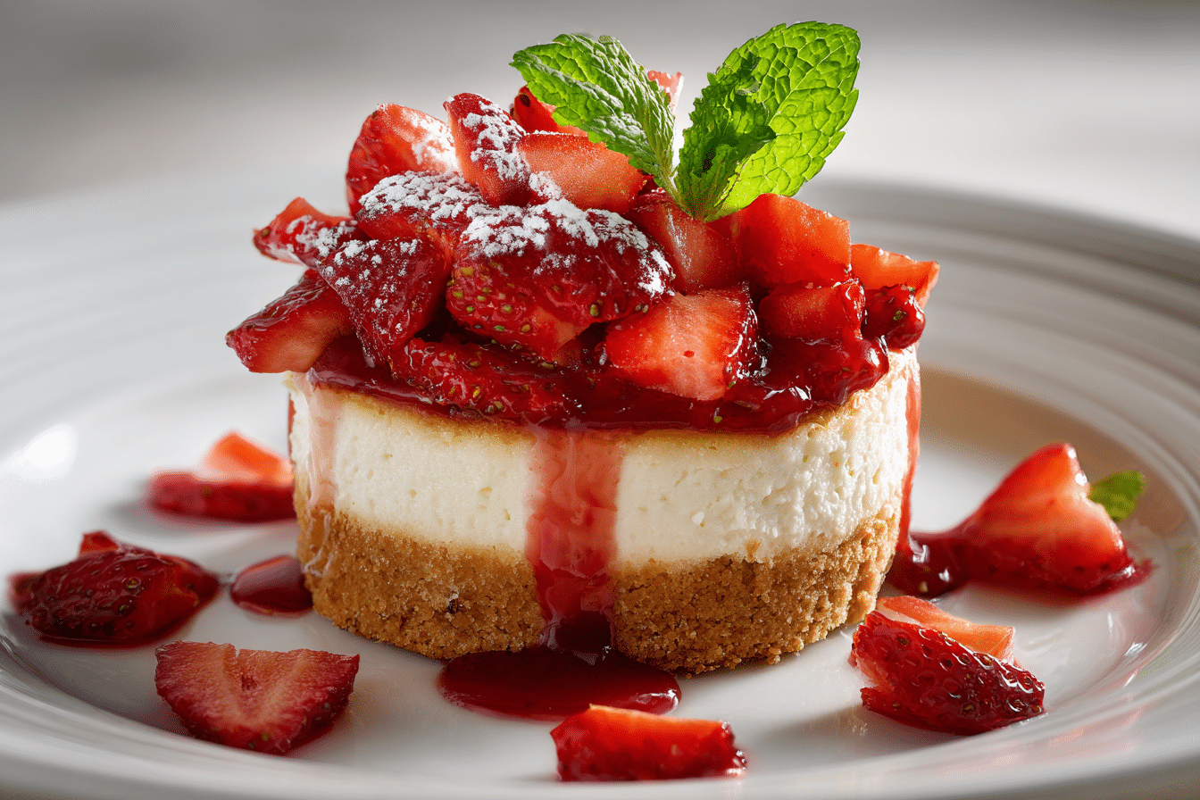 Strawberry Shortcake Cheesecake
