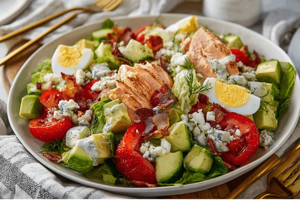 Summer Cobb Salad Recipe with Double Dill Ranch