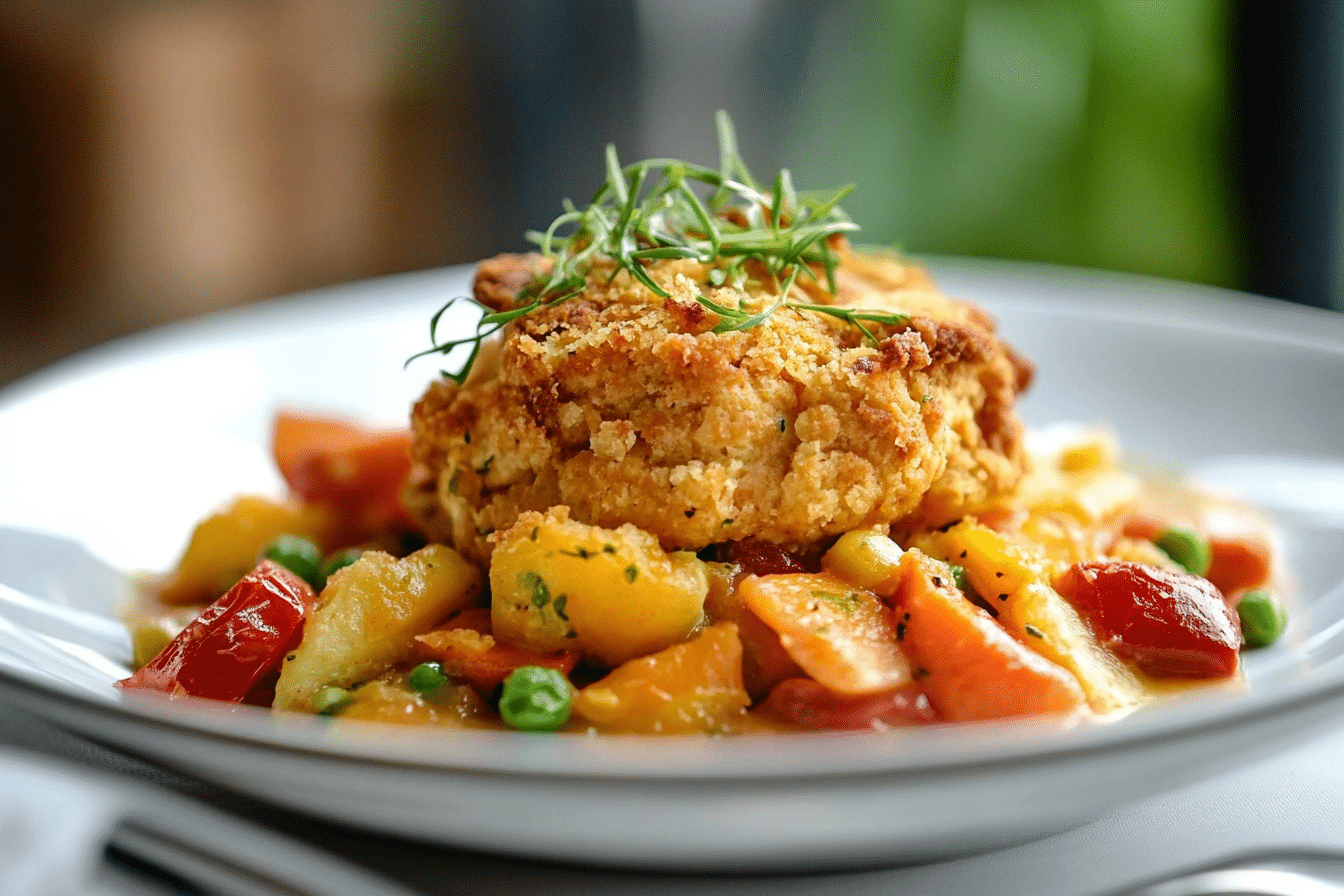 Summer Vegetable Cobbler