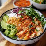 Sweet Chili Chicken Bowl with Coconut Lime Drizzle
