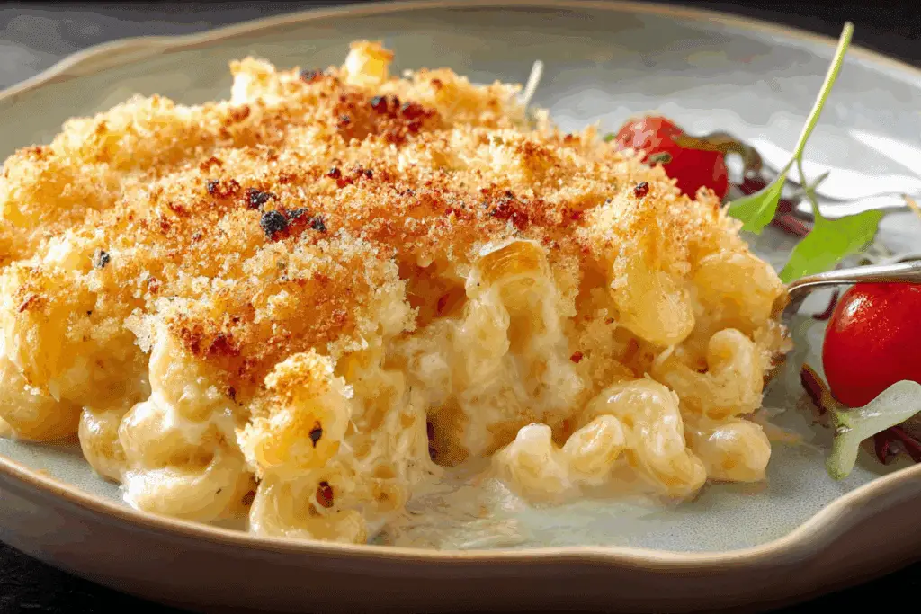 Three-Cheese Baked Macaroni