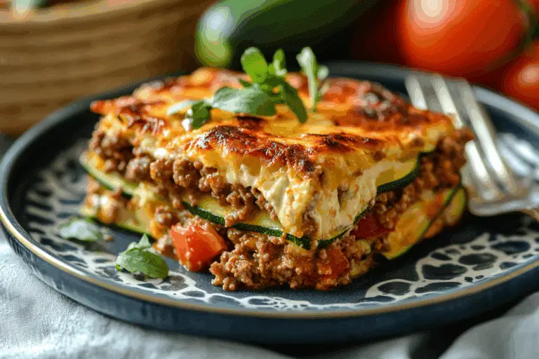 Zucchini Ground Beef Casserole