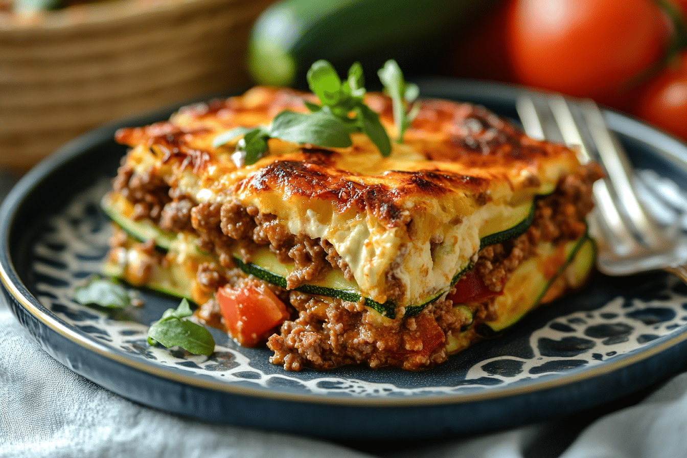 Zucchini Ground Beef Casserole