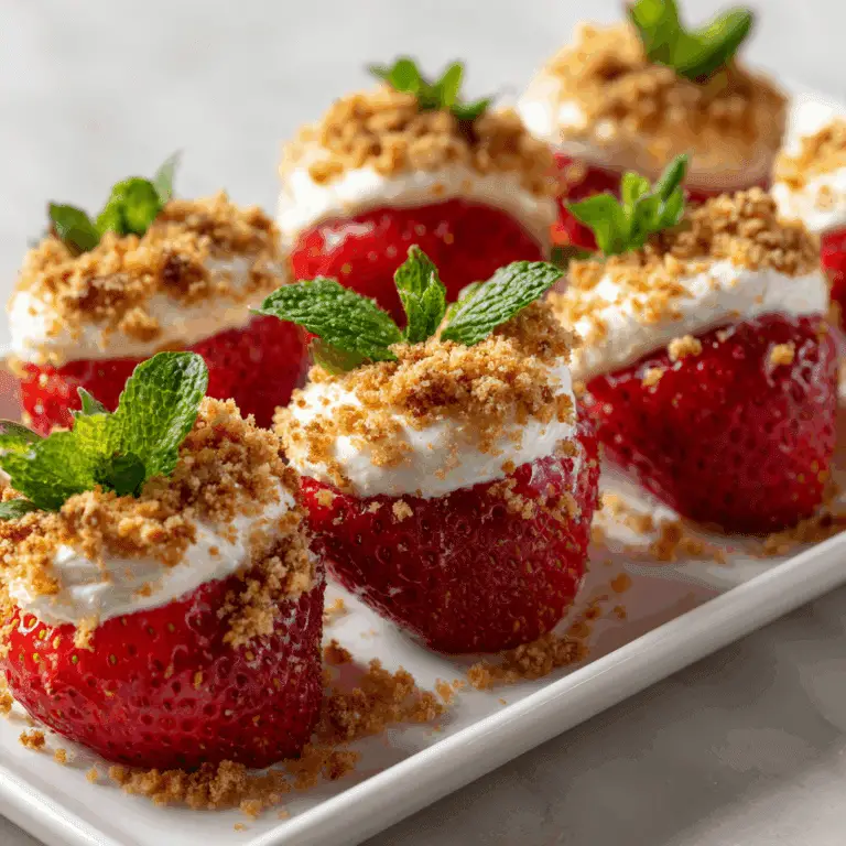 cheesecake deviled strawberries recipe with creamy filling