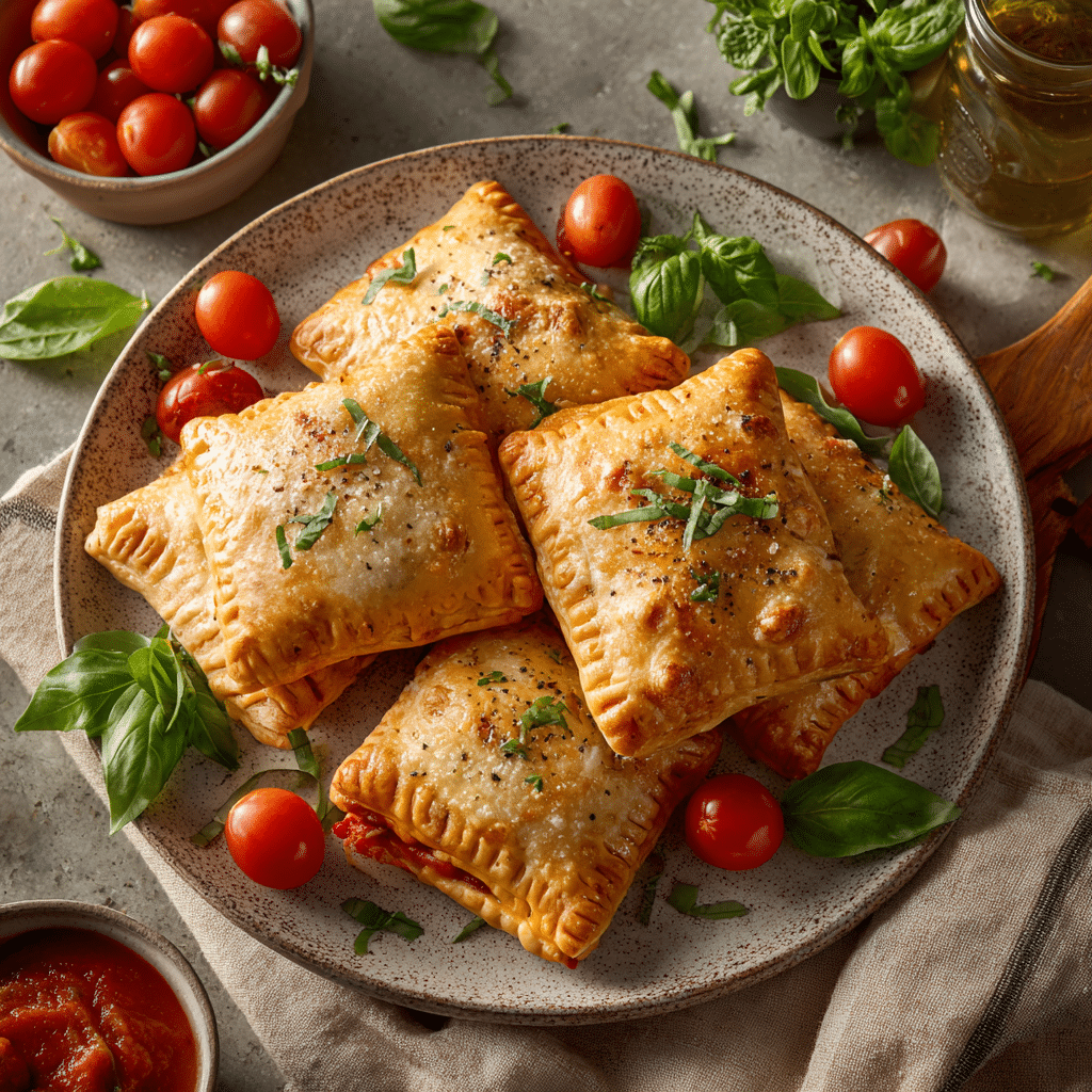 	Assorted vegetarian and pepperoni pockets