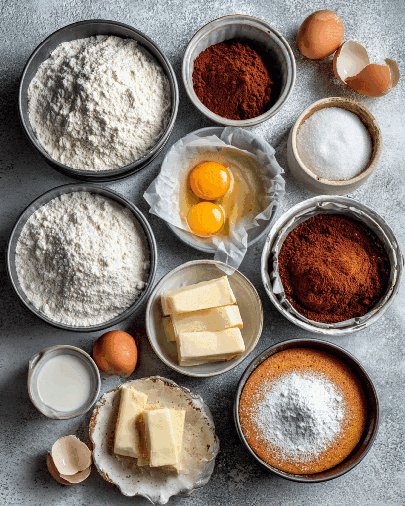 Preparing chocolate mousse for cake filling